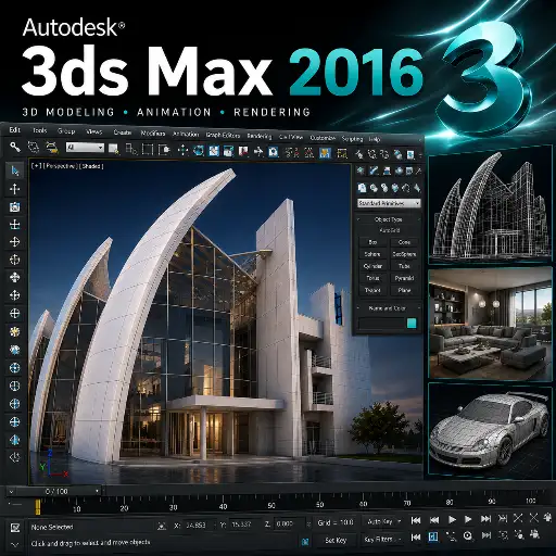3DS Studio Max 2016 with Video Installation Guide