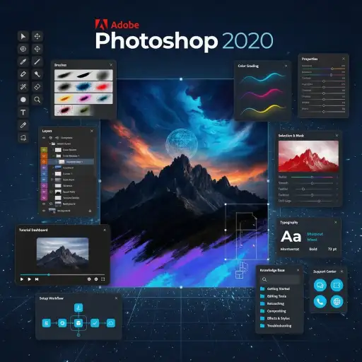 Adobe Photoshop 2020 with Video Installation Guide