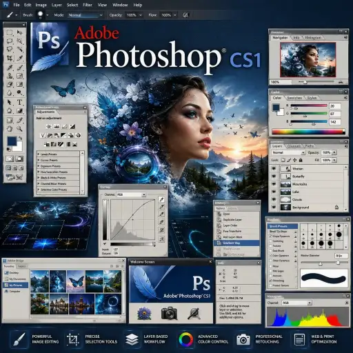 Adobe Photoshop CS1 with Video Installation Guide