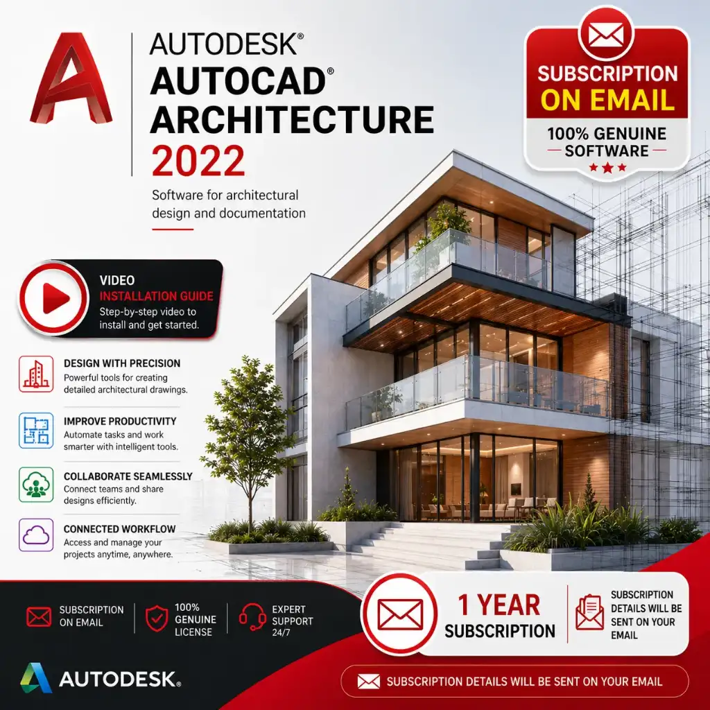 AutoCAD Architecture 2022 - 1 Device Product Key - 1 Year