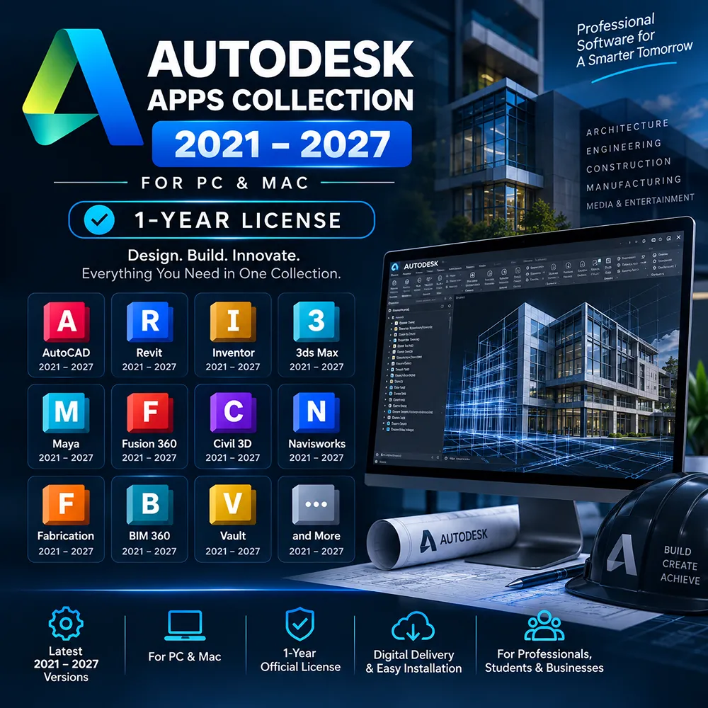 Autodesk Apps Collection 2021–2027 | 1-Year License