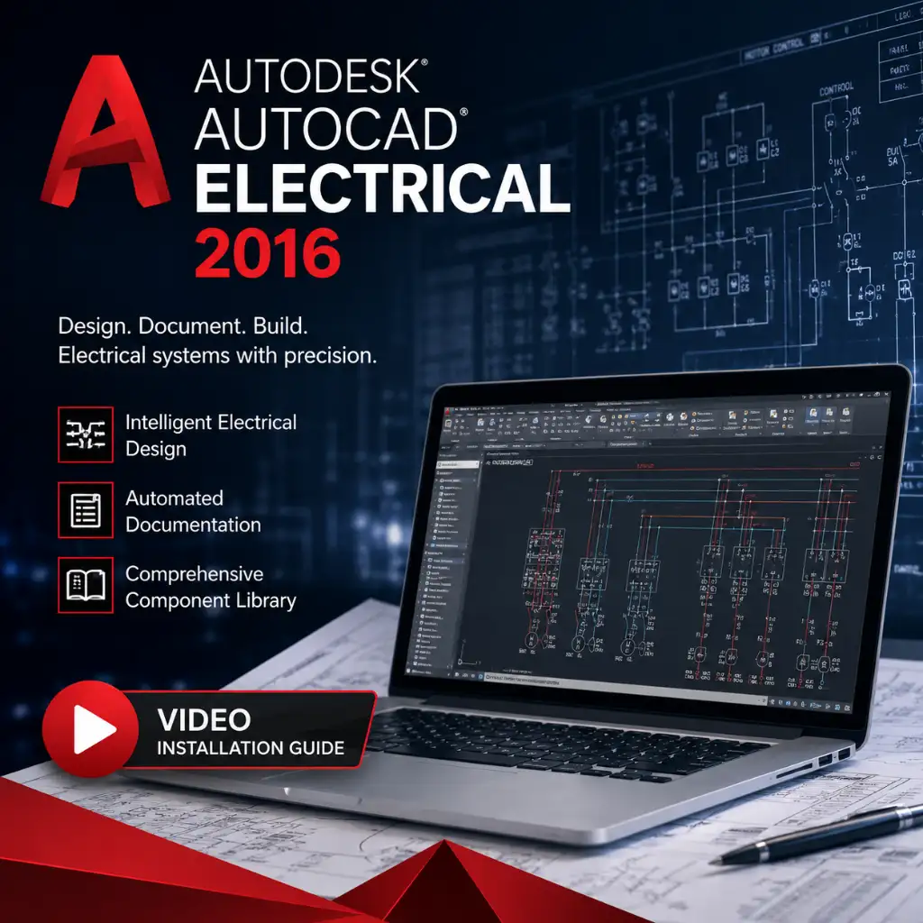 AutoCAD Electrical 2016 with Video Installation Guide 