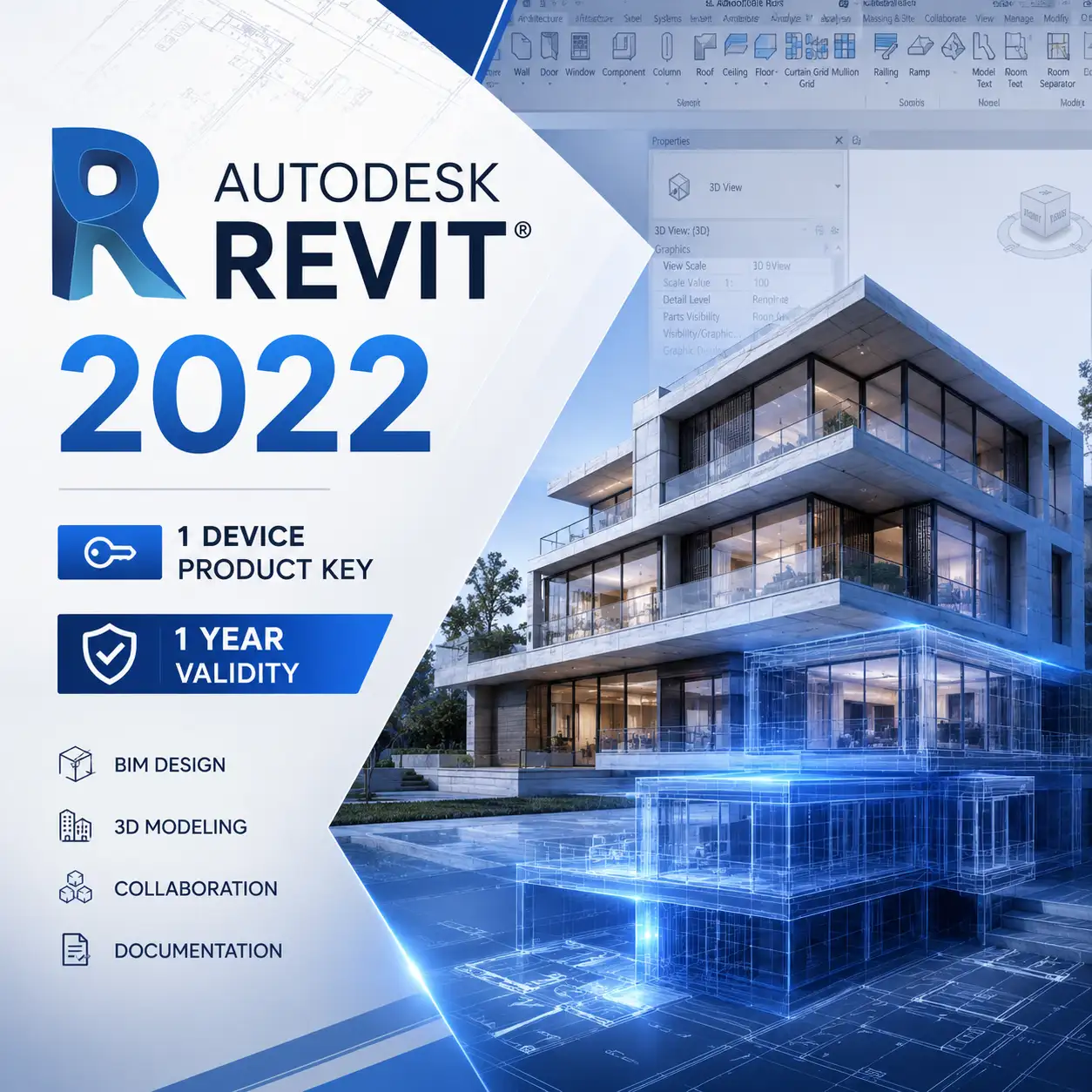 Autodesk Revit 2022 with Video Installation Guide