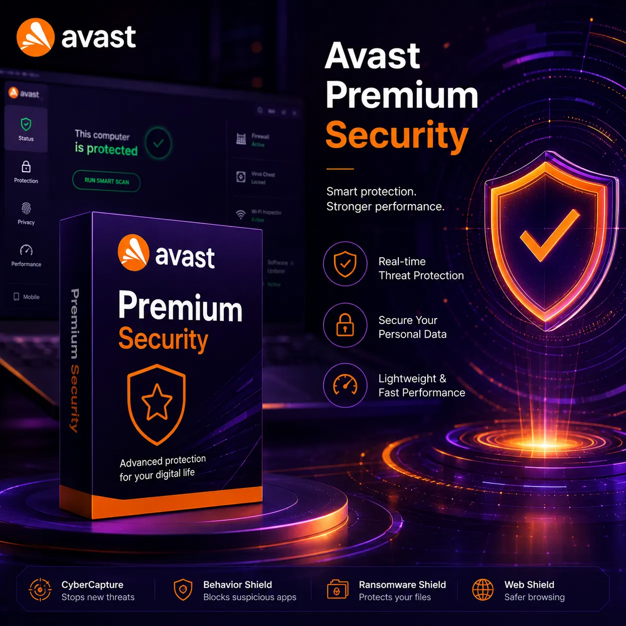 Avast Premium Security 1 Device 1 Year Product Key