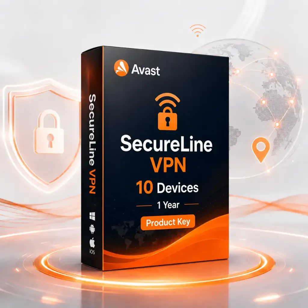 Avast SecureLine VPN - 10 Devices Product Key - 1 Year