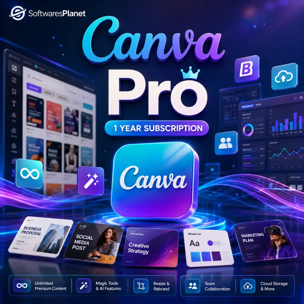Canva Graphic Design with Pro Features - 1 Year Subscription