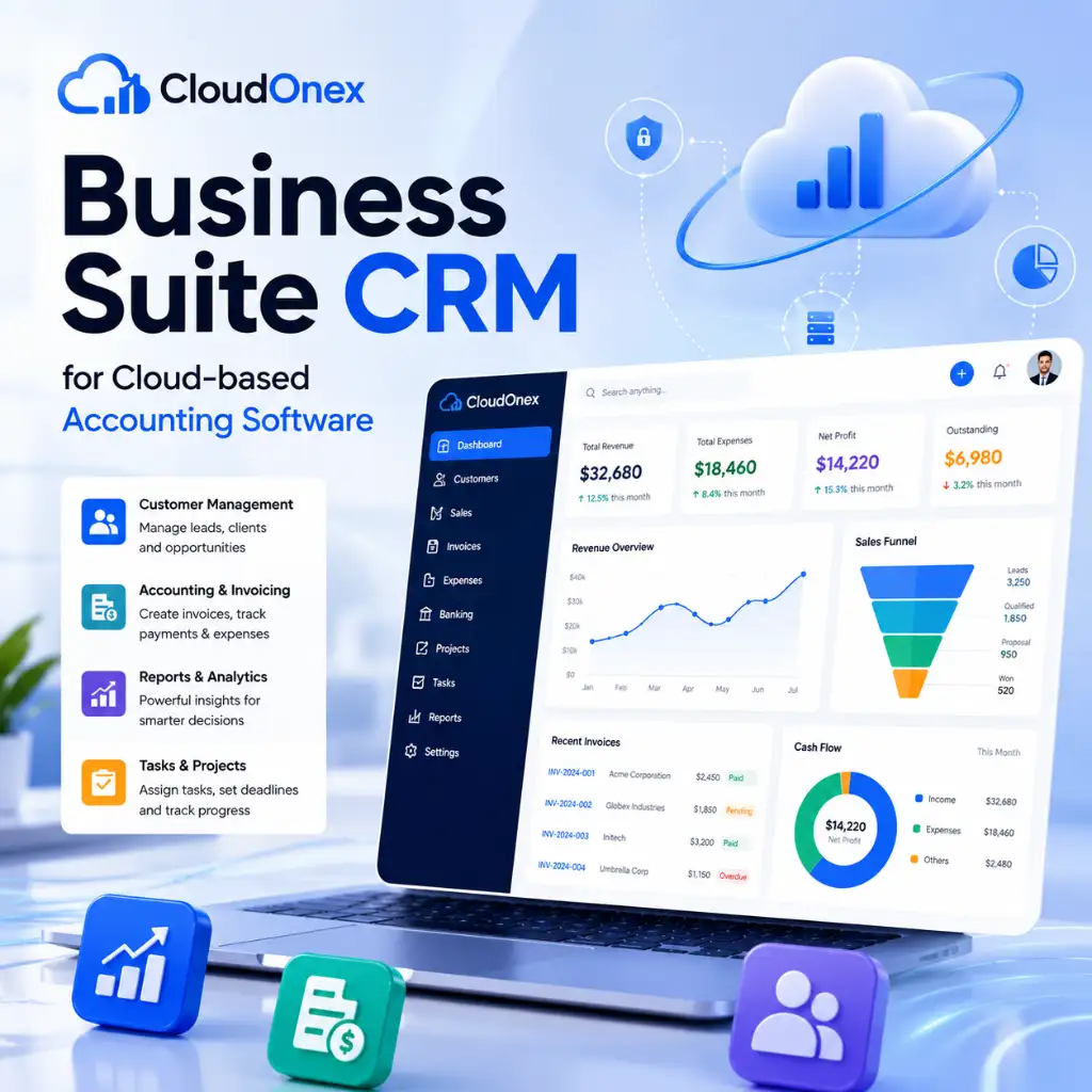 CloudOnex Business Management with Product Key | Business Suite