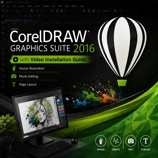 CorelDRAW Graphics Suite 2016 with Video Installation Guide