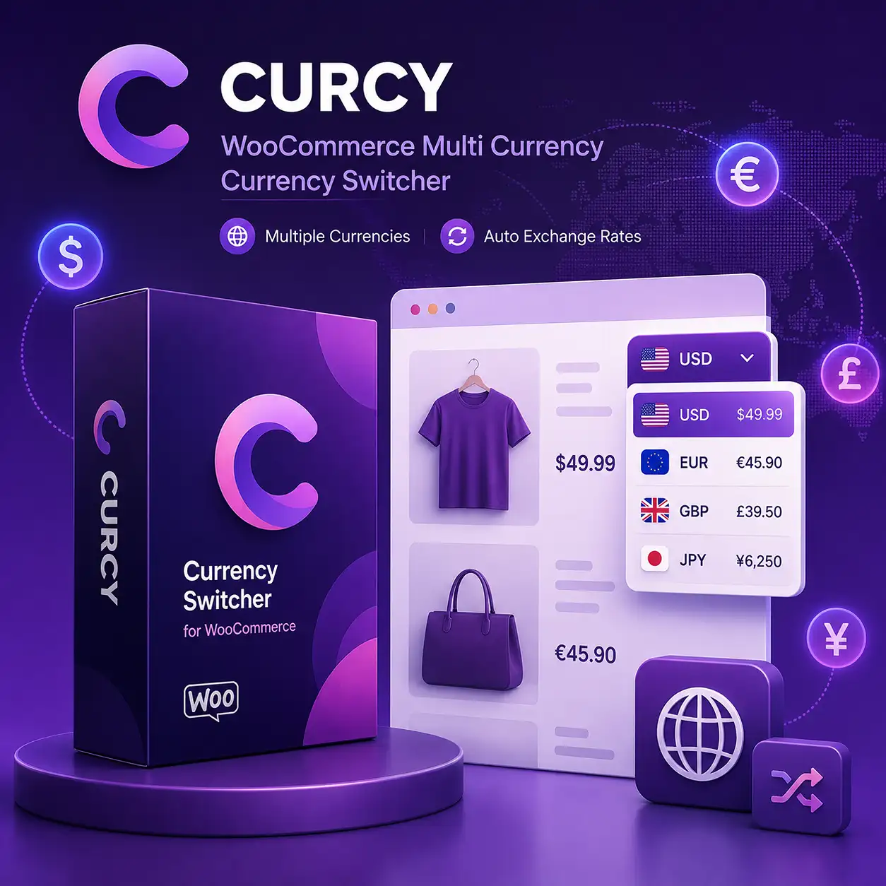CURCY | WooCommerce Multi Currency | Currency Switcher