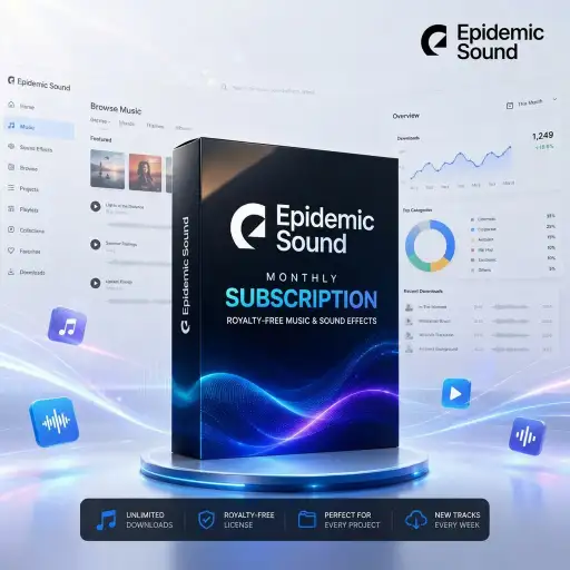 Epidemic Sound Monthly Subscription | Royalty-Free Music & Sound Effects