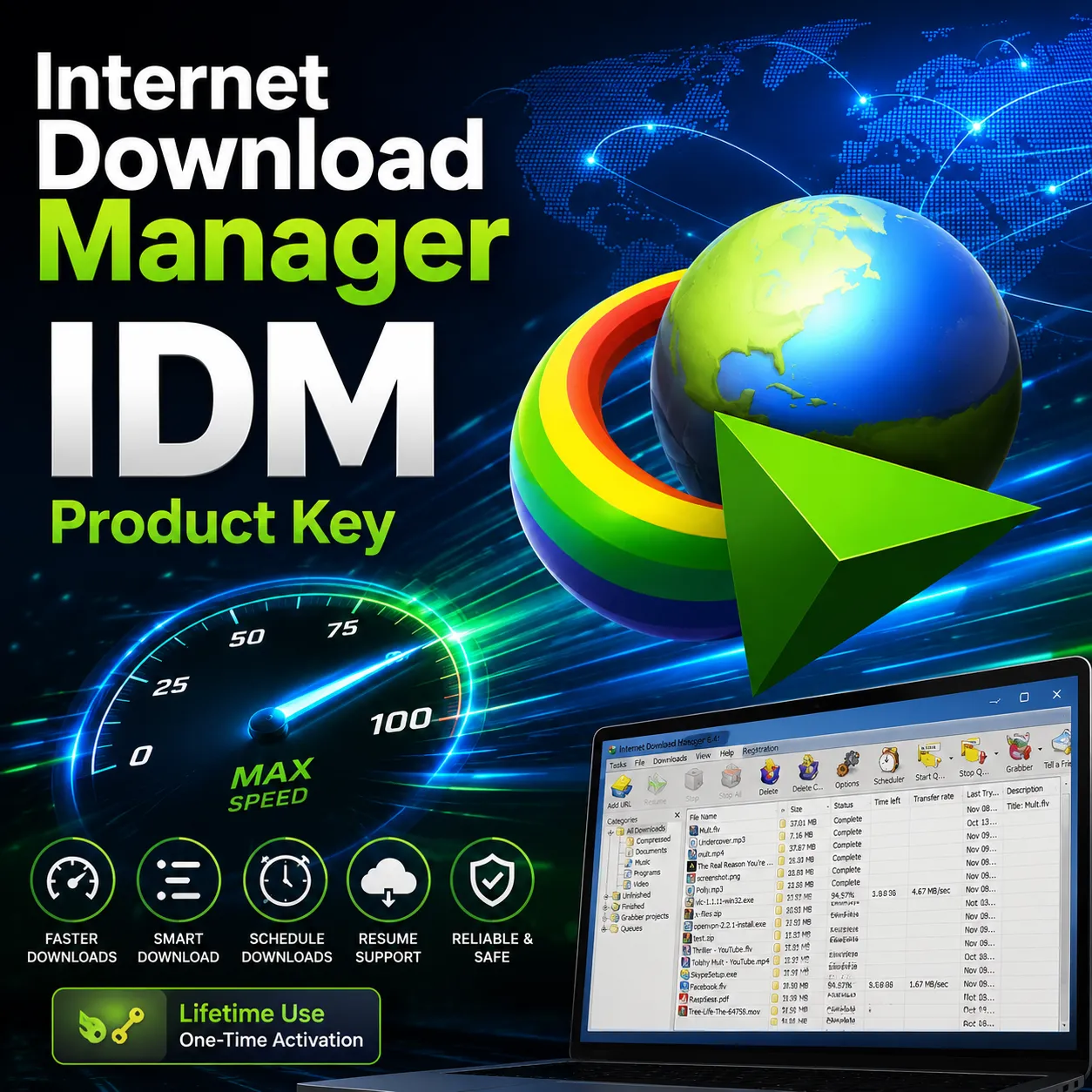 Internet Download Manager (IDM) - 1 Device Lifetime Product Key