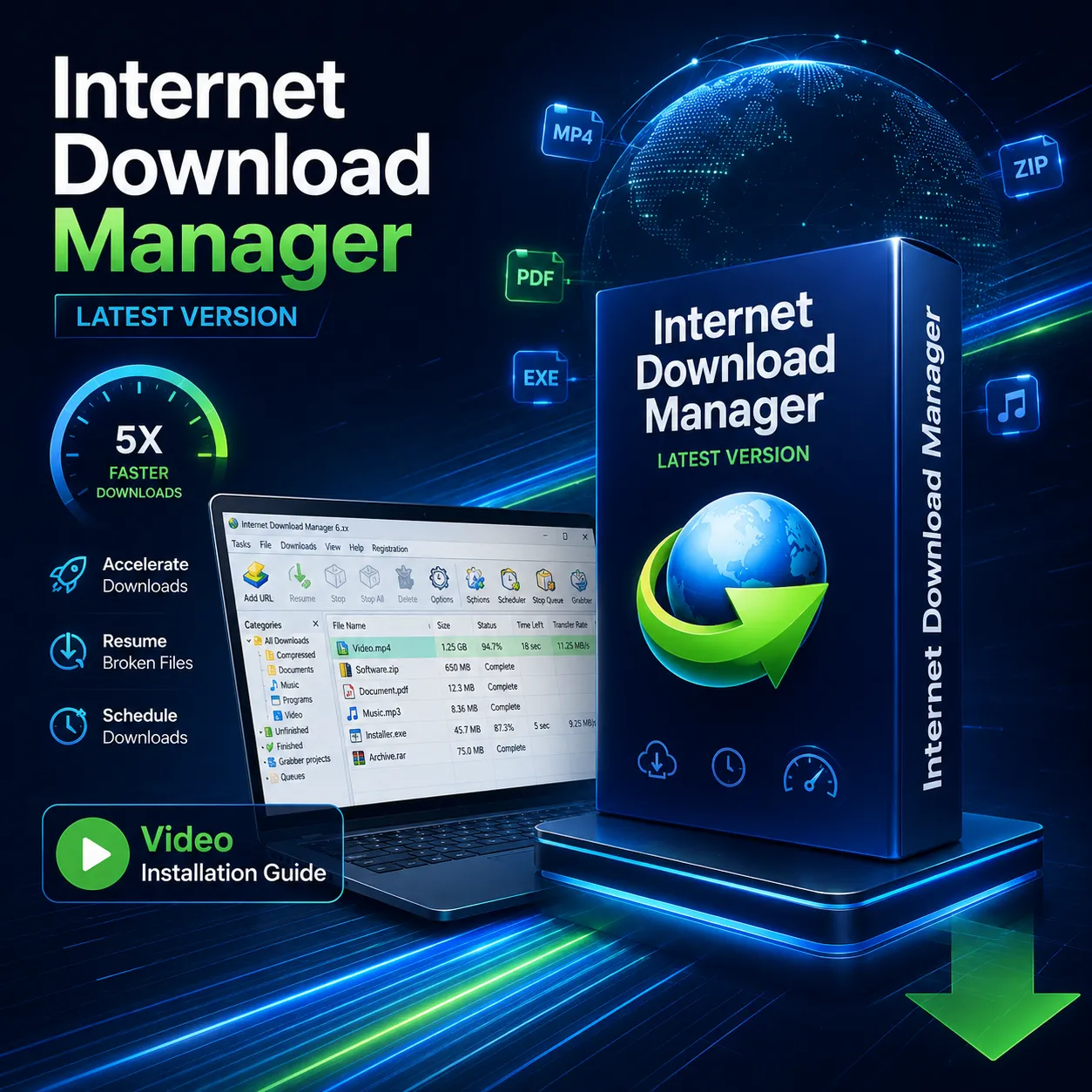 Internet Download Manager (IDM) Latest Version with Video Installation Guide 
