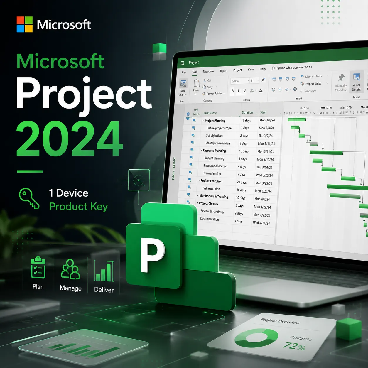 Microsoft Project 2024 - 1 Device Product Key