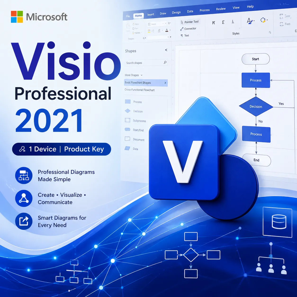 Microsoft Visio Pro 2021 - 1 Device Product Key