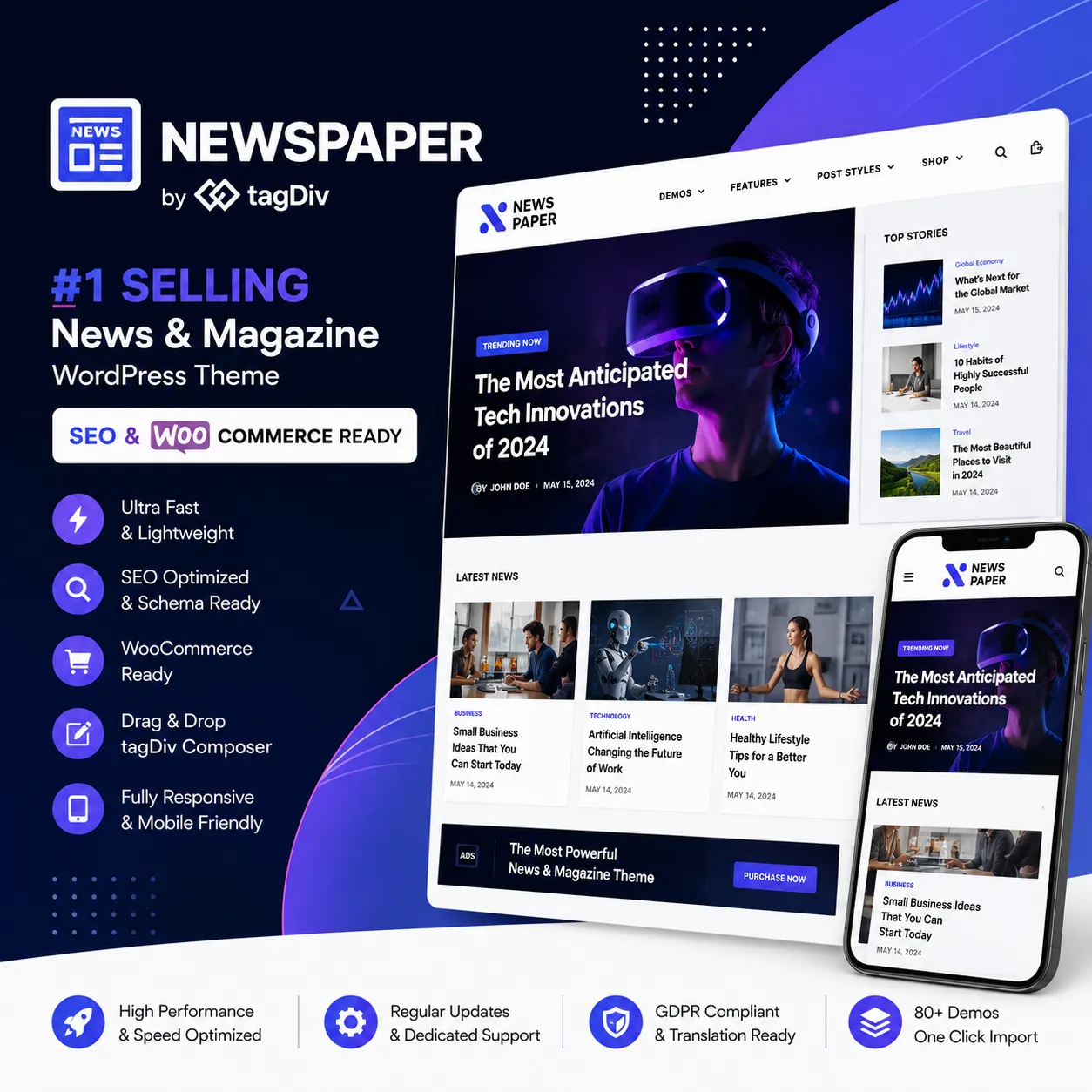 Newspaper WordPress Theme by tagDiv | SEO & WooCommerce Ready
