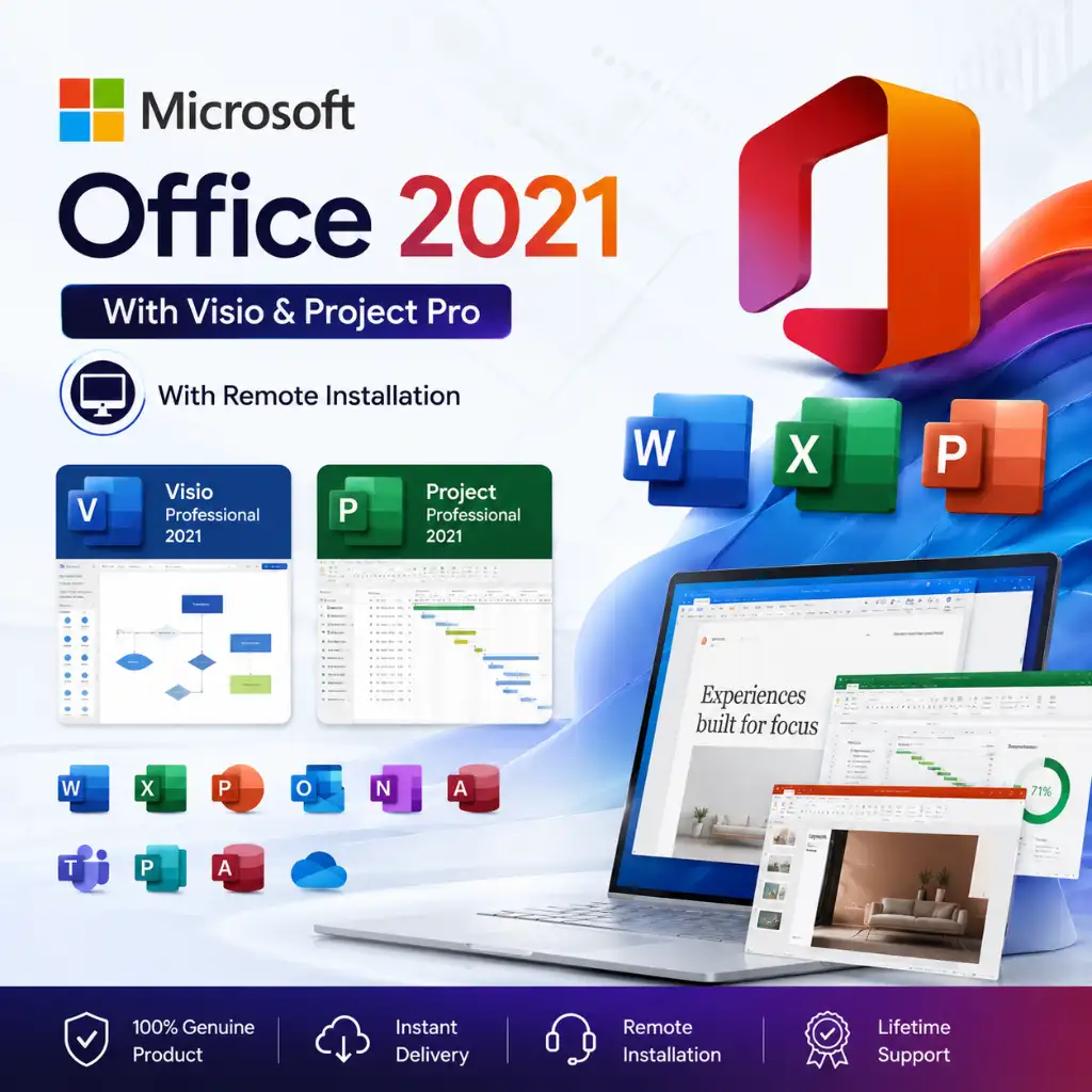 Microsoft Office 2021 with Visio and Project Pro