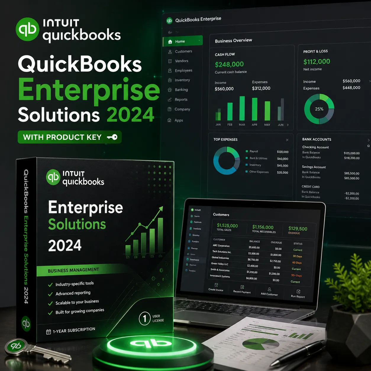 QuickBooks Enterprise Solutions 2024 with Product Key