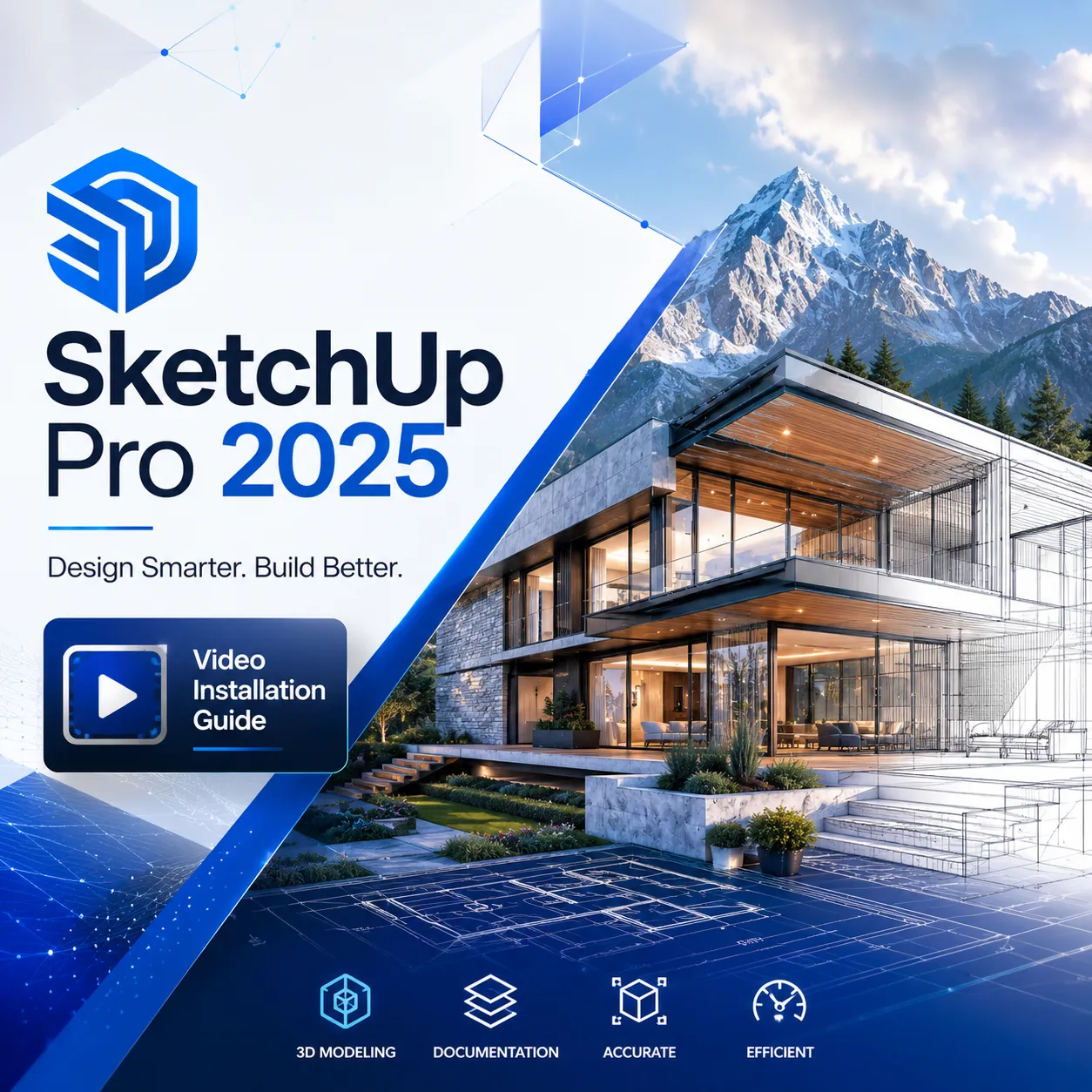 SketchUp Pro 2025 with Video Installation Guide
