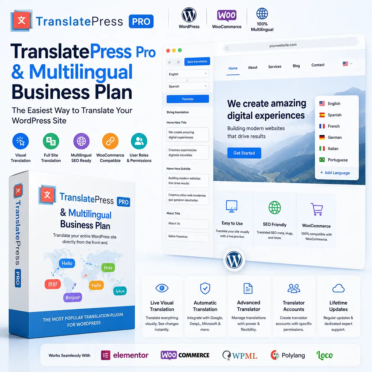 TranslatePress Pro & Multilingual Business Plan