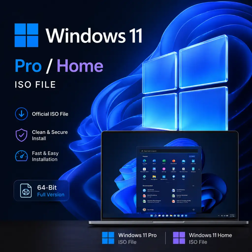 Windows 11 Pro/Home ISO with Remote Activation