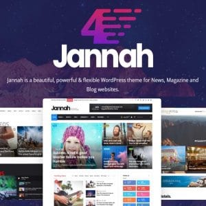 Jannah theme demo for news magazine site