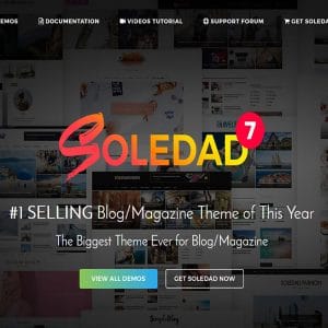 Soledad Theme Multipurpose, Newspaper, Blog & WooCommerce WordPress Theme